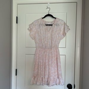 Brand New Lauren Conrad Pink Patterned Dress Size S